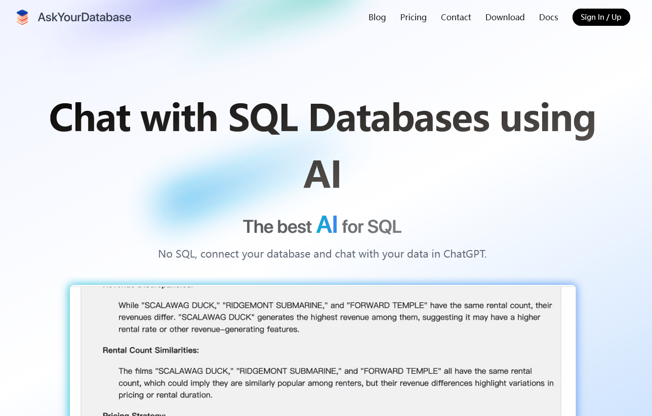 AskYourDatabase