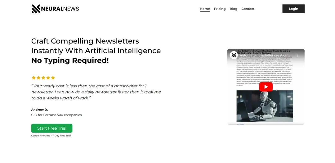 Neural Newsletters