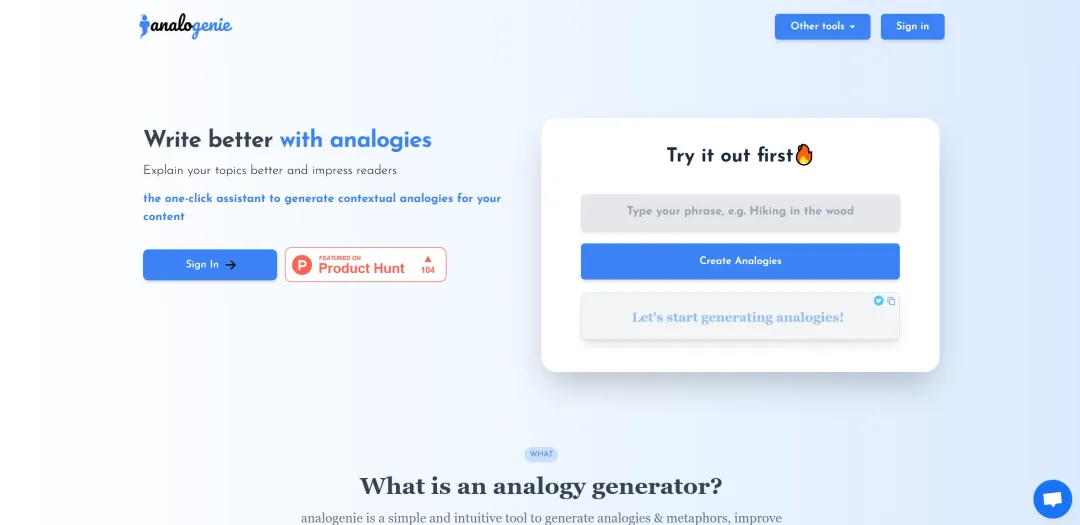Analogenie