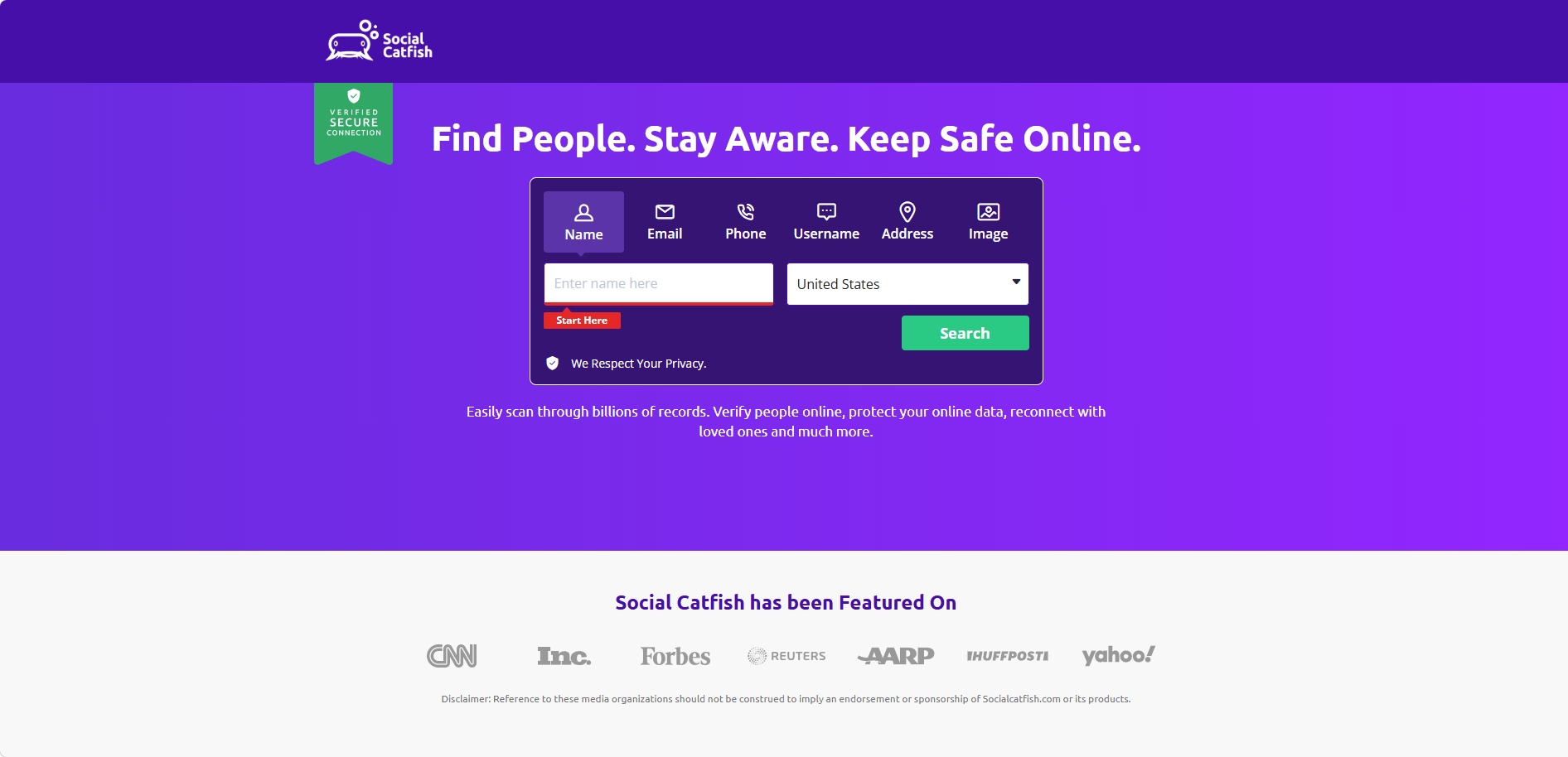 Social Catfish Reverse Image Search