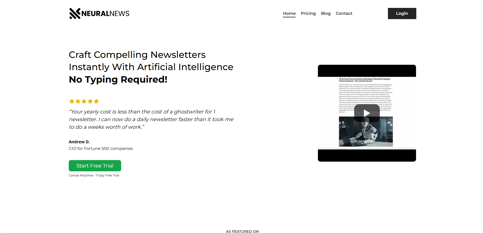 Neural Newsletters