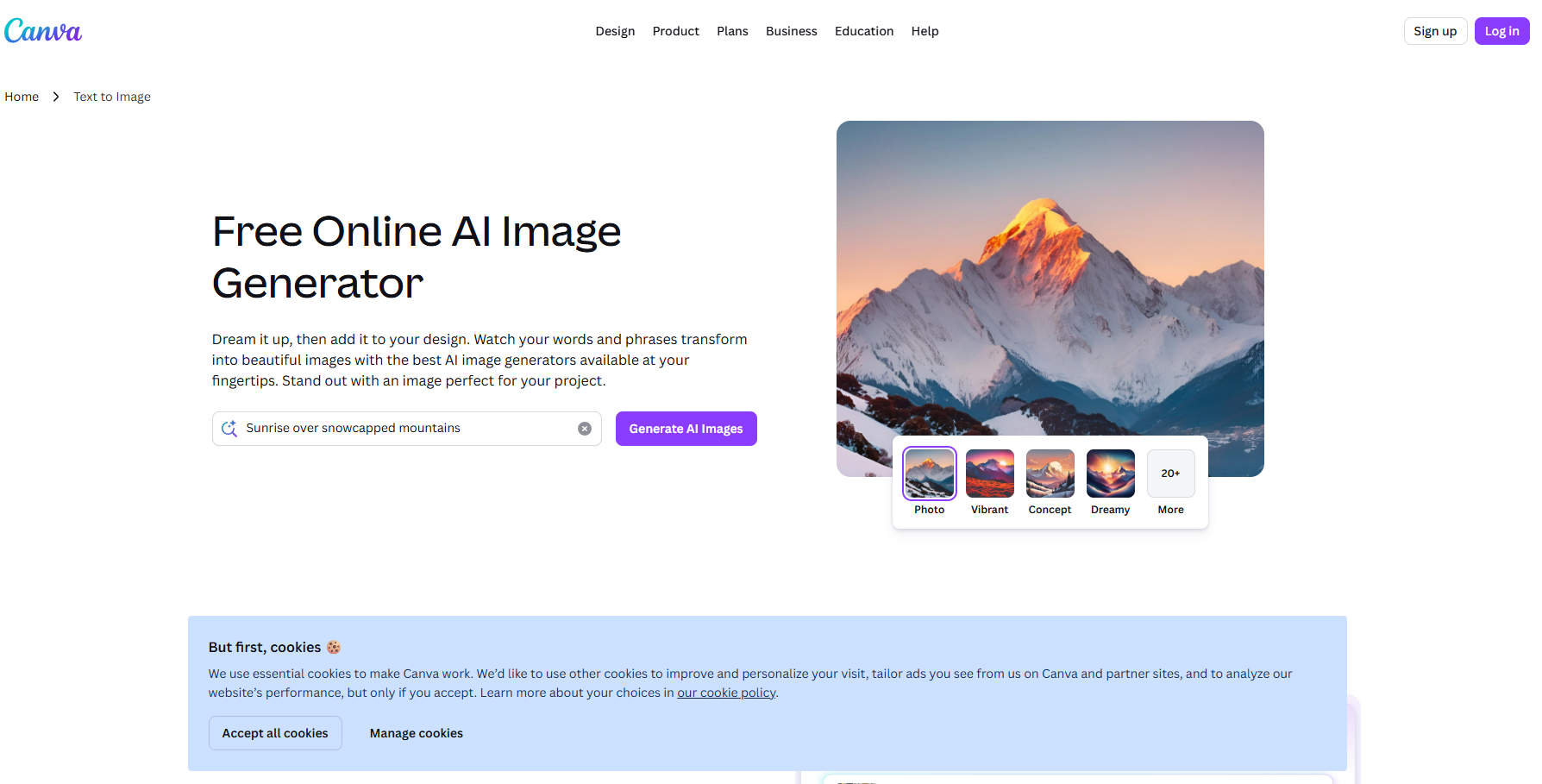 Canva Text to Image