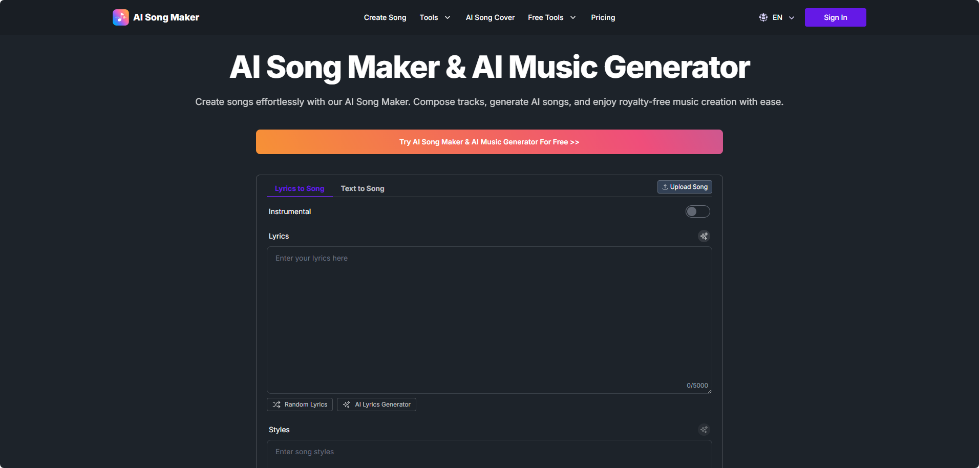 AI Song Maker