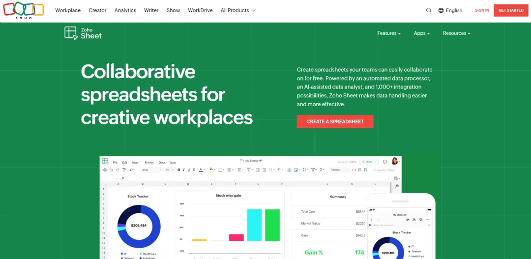 Zoho Sheet