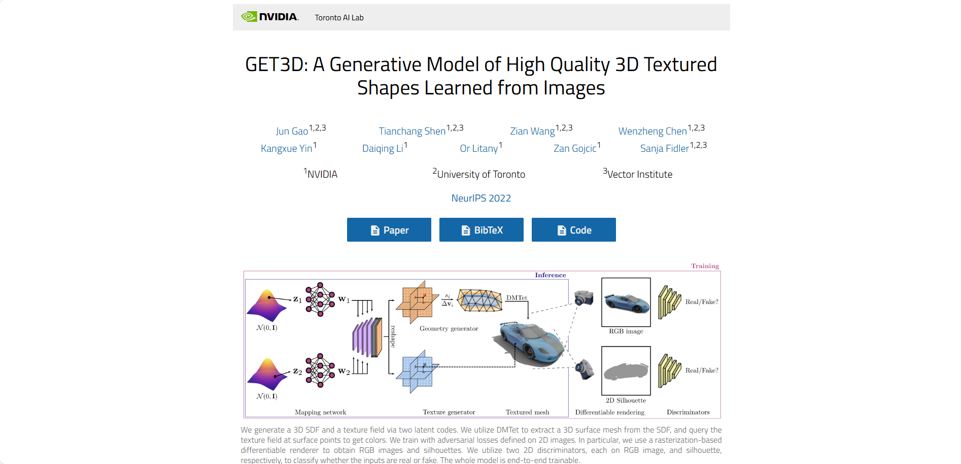 GET3D by NVIDIA
