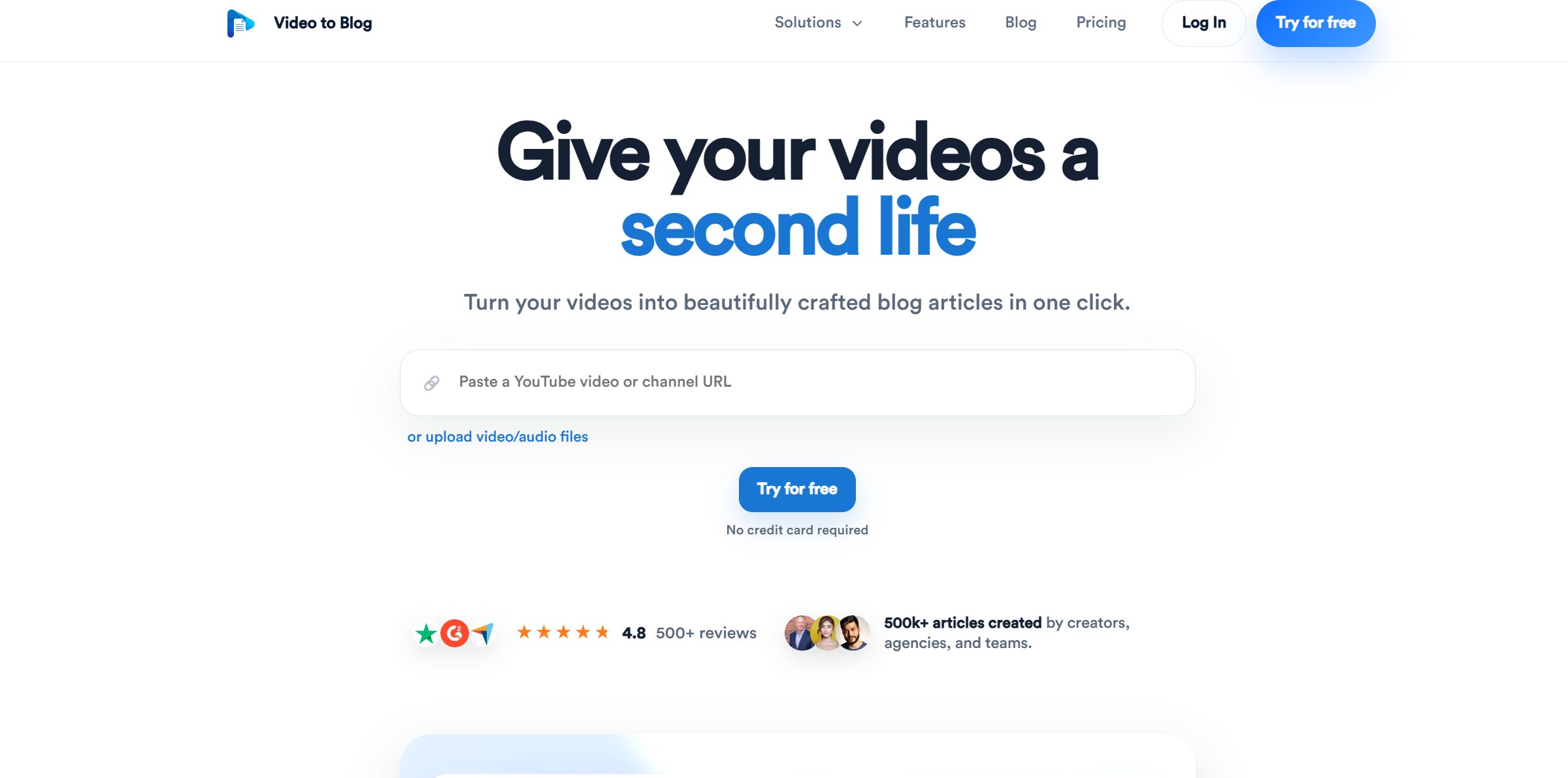 Video to Blog