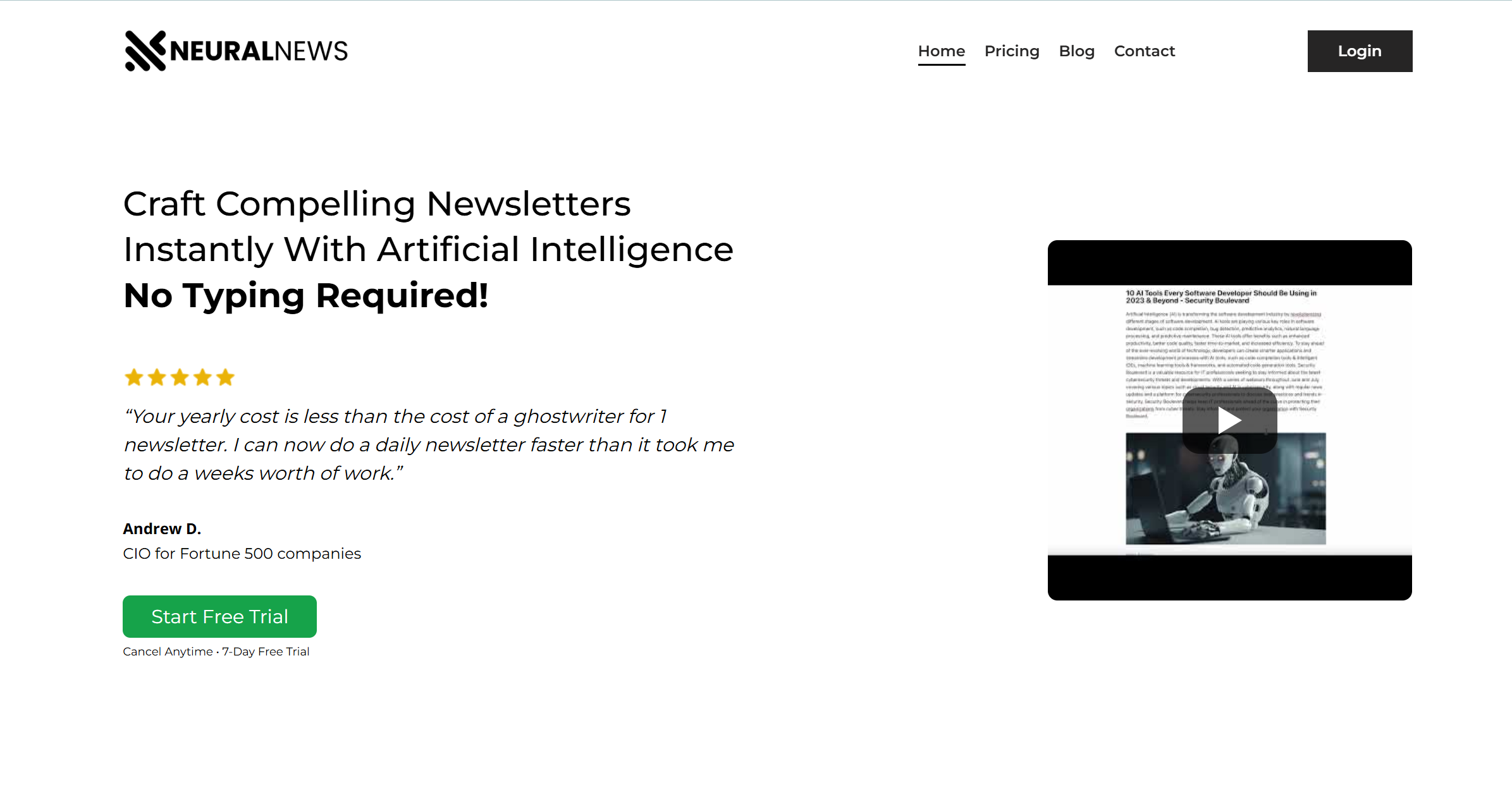 Neural Newsletters