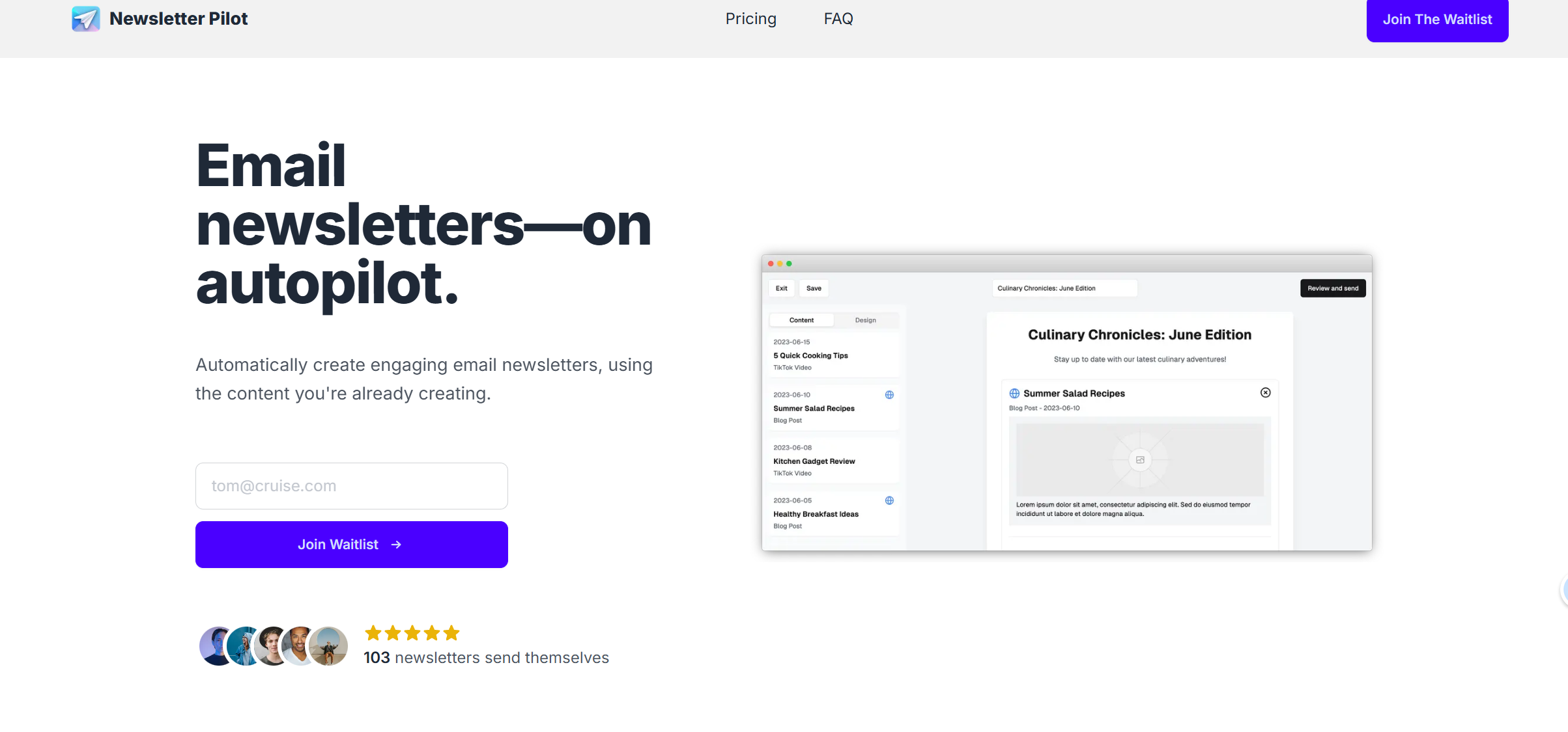 Newsletter Pilot