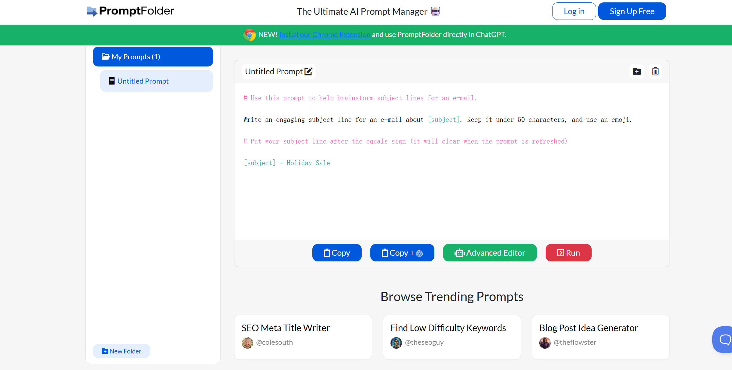 PromptFolder