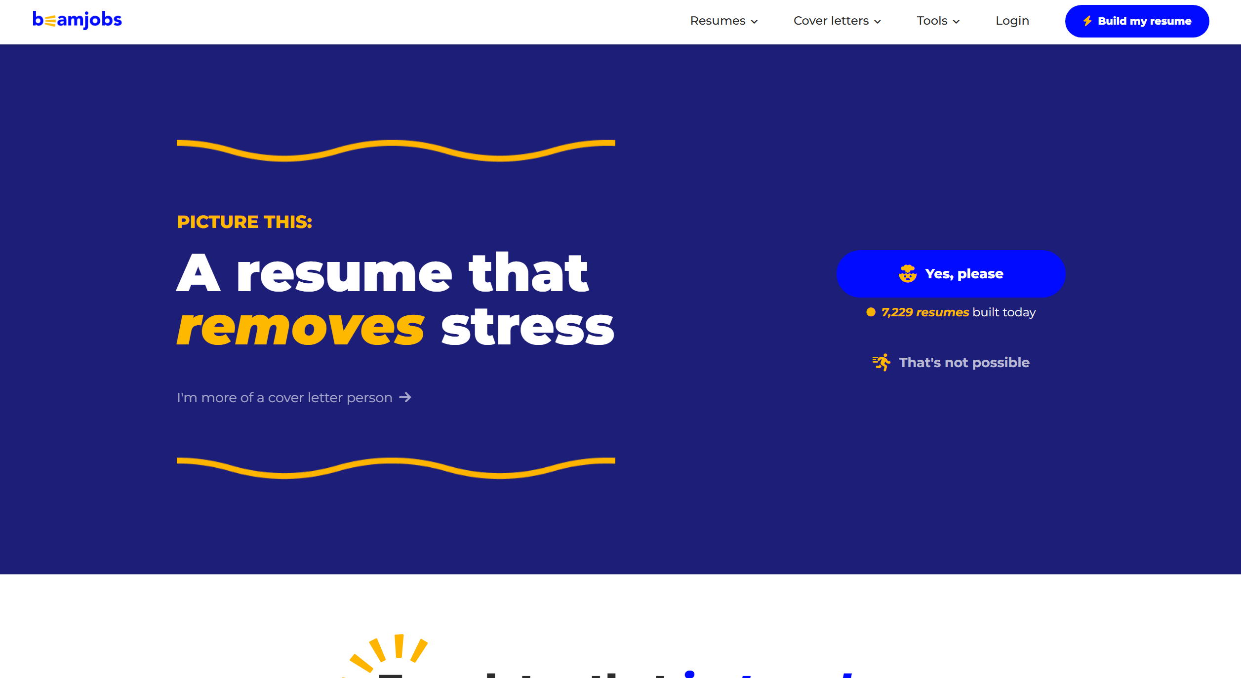 BeamJobs Resume Builder