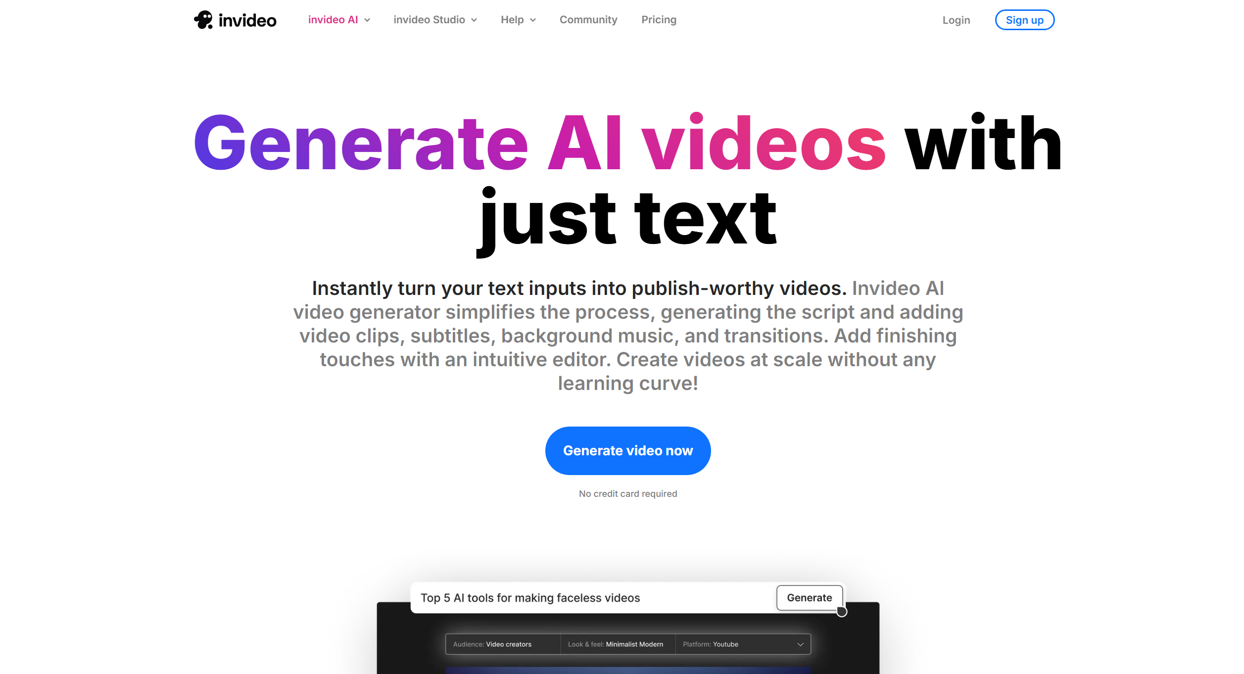 invideo AI