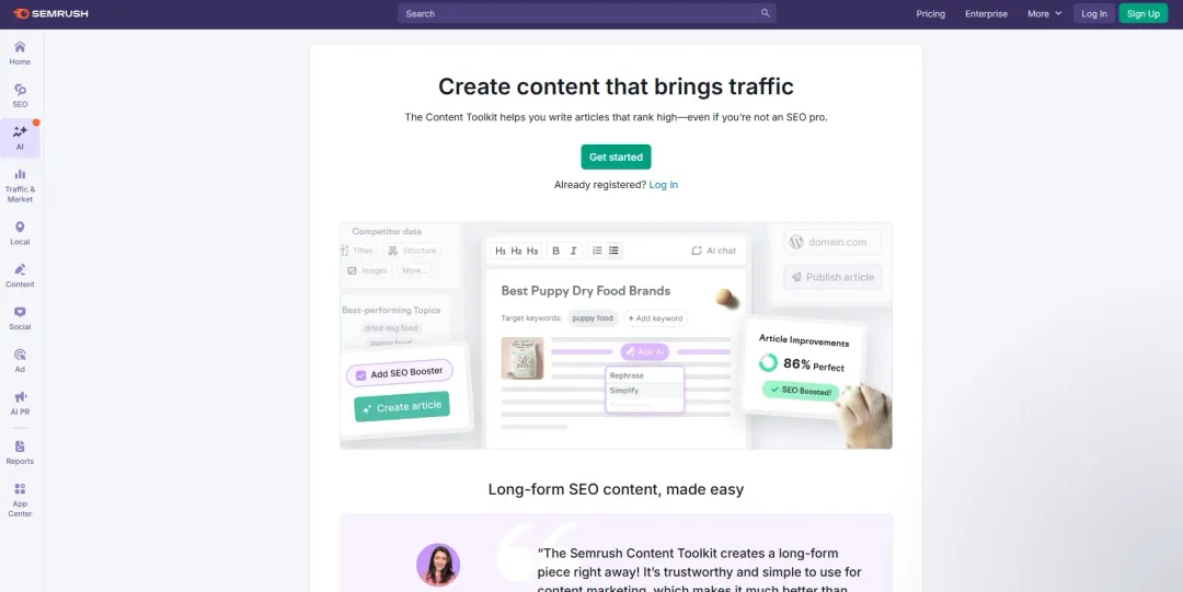 Semrush Content Toolkit