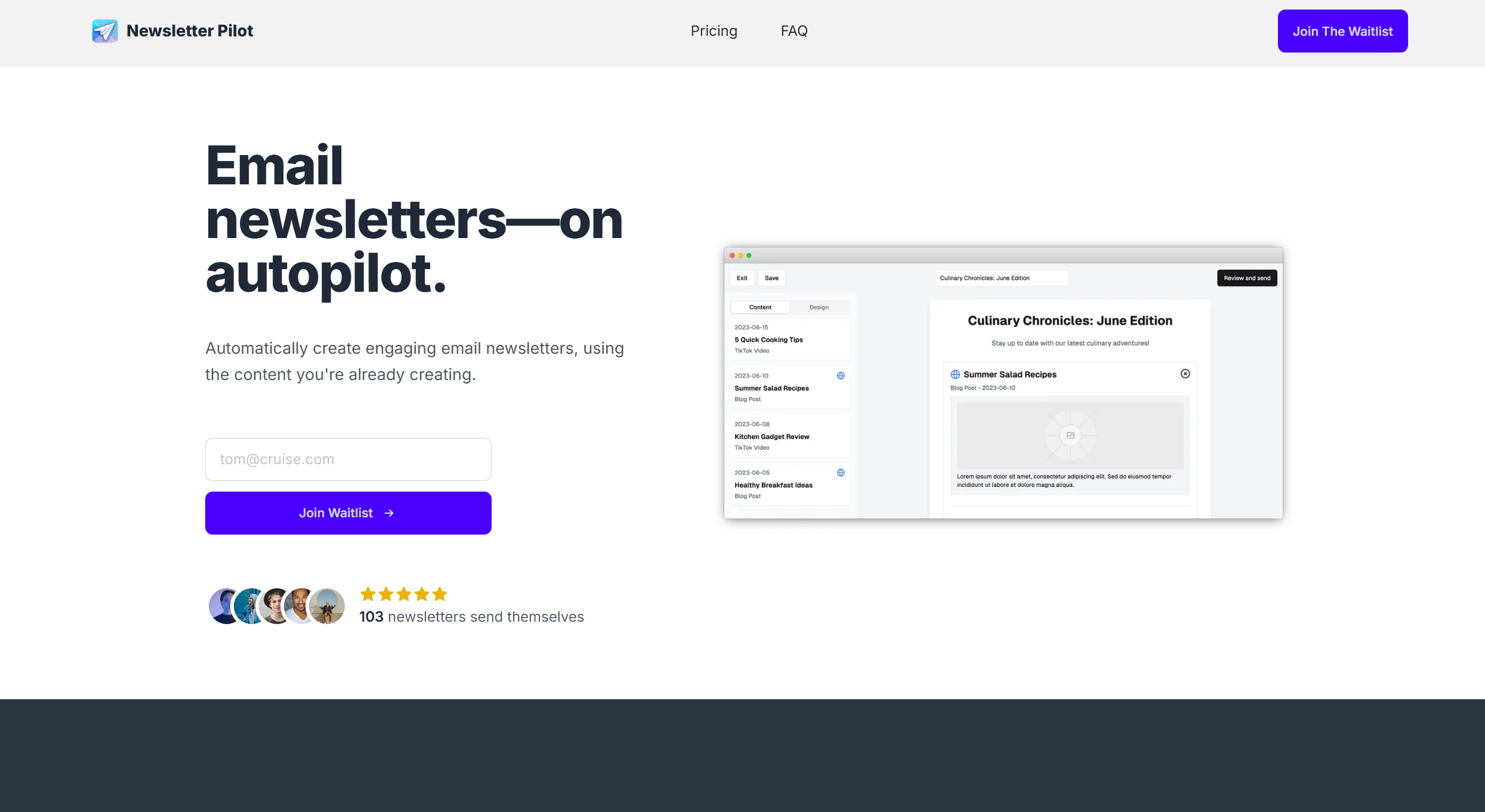 Newsletter Pilot