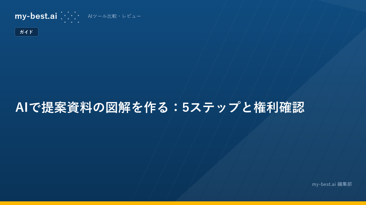 AIで提案資料の図解を作る：5ステップと権利確認